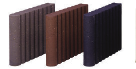 Palissadeboordsteen rond - grijs