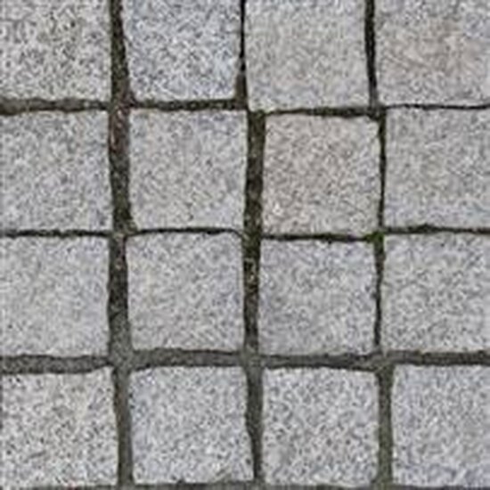 Portugese graniet roriz vierkant - middendoor gezaagd Gezaagde kasseien