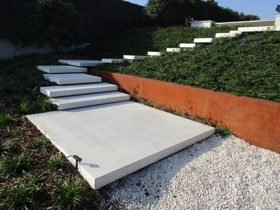 Smooth cream velvet trapblok Betonnen trapblokken