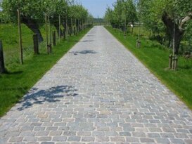 Zweedse graniet - roos - recuperatie/verouderd