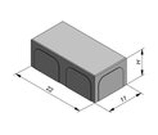 Betonstraatstenen - grijs - ongetrommeld/strak - ebema Betonstraatstenen