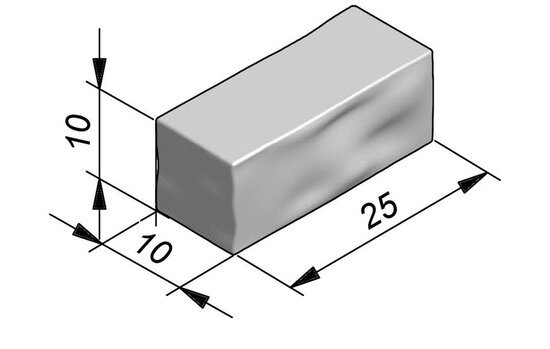 Cliffstone brick element b labrador - gekliefd/verouderd/25x10x10 Betonnen stapelstenen