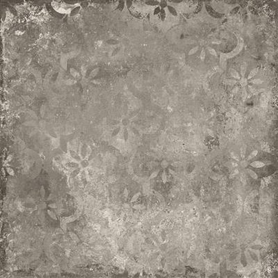 Ilcotto-grey deco stencil Keramische terrastegels